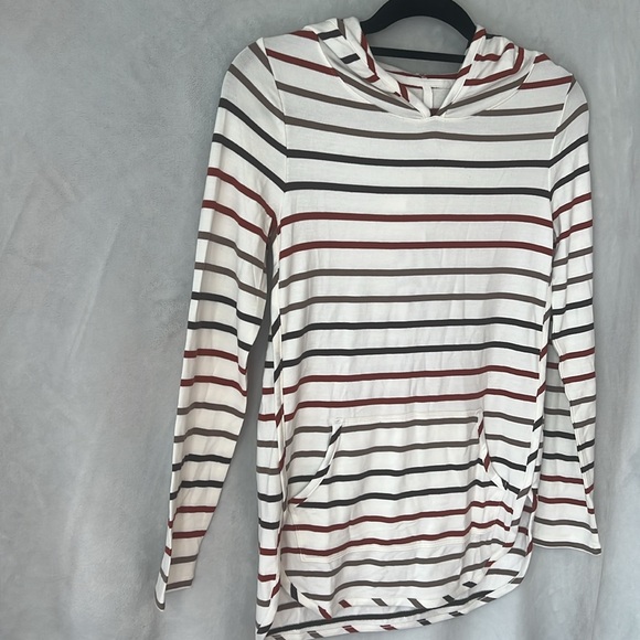 NEW Market & Spruce Shirt Milania French Terry Curved Hem Hoodie Size XS - Picture 12 of 16